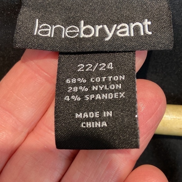 Lane Bryant black zip front blouse. Sz 22/24 - Picture 5 of 6